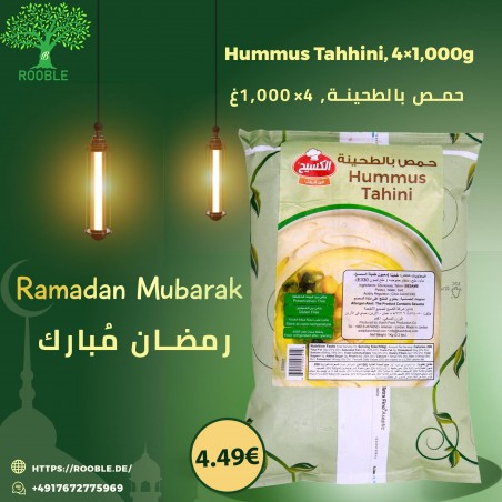 KASIH, Hummus Tahhini, 4×1,000g