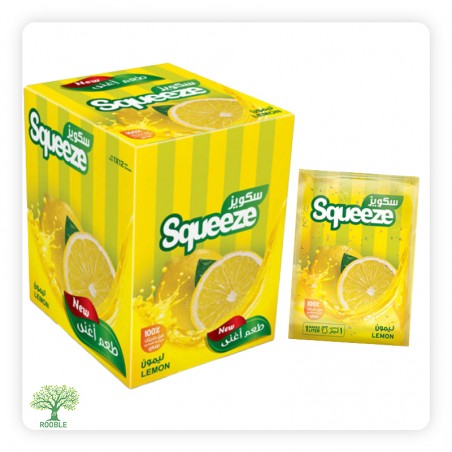 SQUEEZE, lemons and mint taste powder juice, 6 × (12 × 30g)