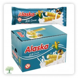 ALASKA, Maisstäbchen gefüllt mit Milchscreme, 16×(24×18g)