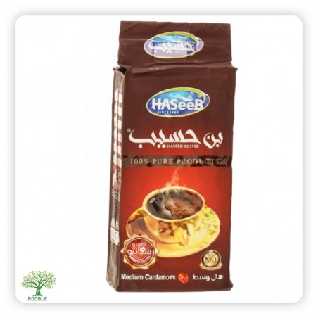 HASEEB, Kaffee Santoamoro mittlere Menge Kardamom, rot 25×200g
