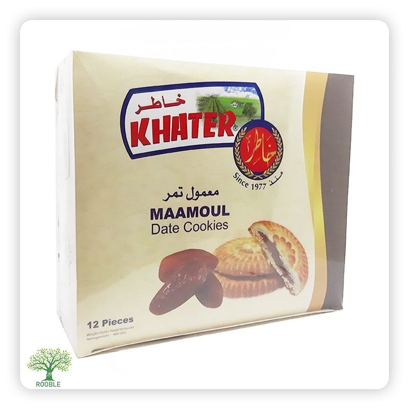 خاطر, معمول بالتمر بلاستيك, 12×800غ