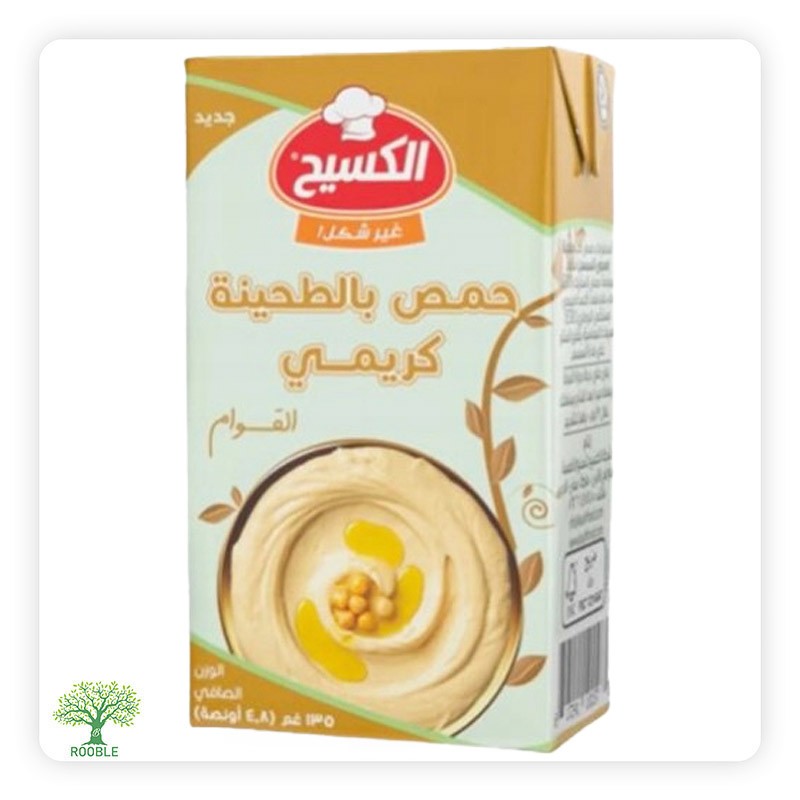 KASIH, creamy hummus with tahini, golden 12×(4×135g)
