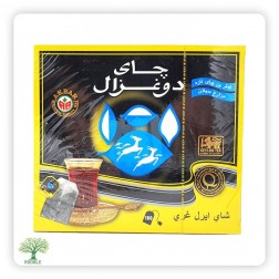 دوغزال, شاي اسود معطر بالبرغموت, اسود 24×100ظرف