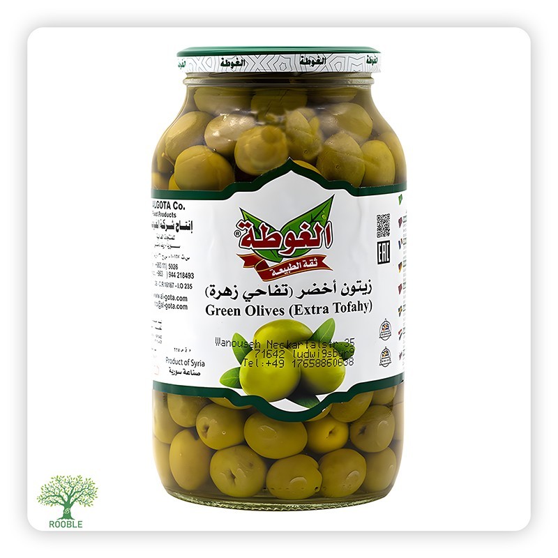 الغوطة, زيتون اخضر تفاحي, 12×625غ