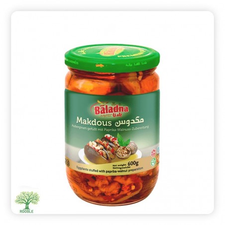 بلدنا, مكدوس, مطربان زجاج حار 12×600غ