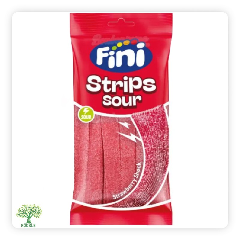 فيني, Stripes Sour شريط الفراولة الحامضة, 12×75غ