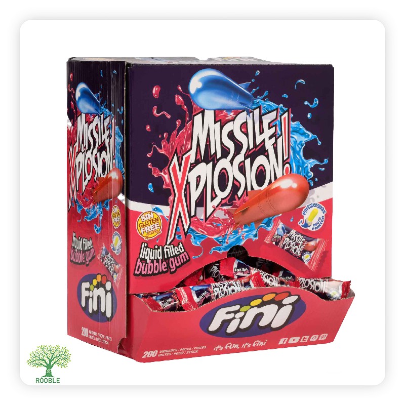 فيني, Missile Xplosion علكة, 6×200 قطعة