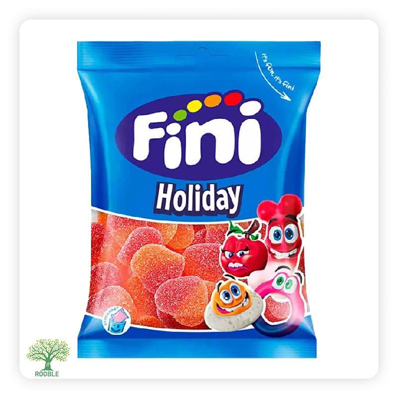 فيني,Holiday جيلي قلوب خوخ, 12×75غ