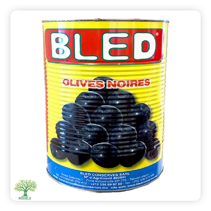 Bled, Entsternete schwarze Oliven, 3x4,400g
