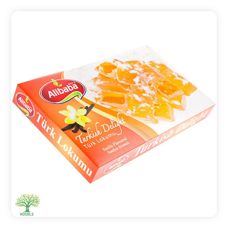 علي بابا, راحة حلقوم بالفانيلا, 12×300غ