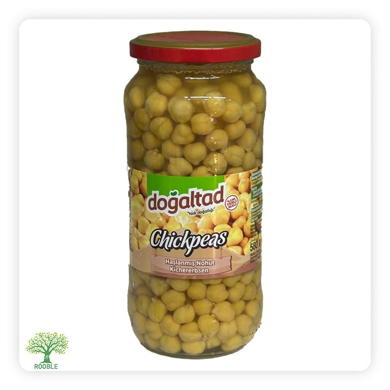 دوغال تاد, حمص مسلوق زجاج, 12×580غ