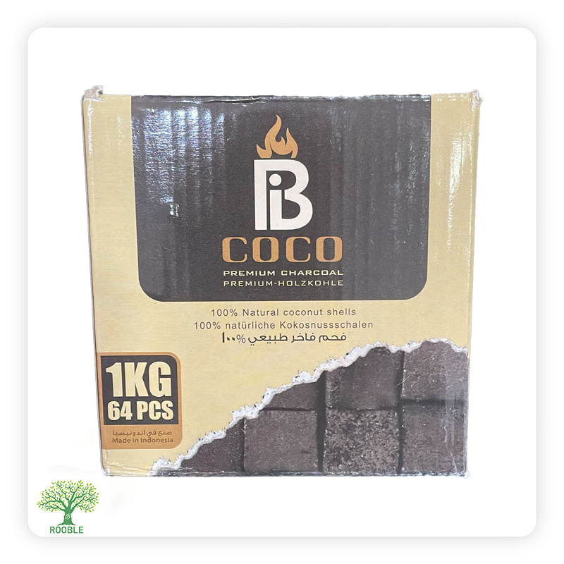 LIO, Natural Coconut Charcoal Briquettes 64 Pieces, 10x1,000g
