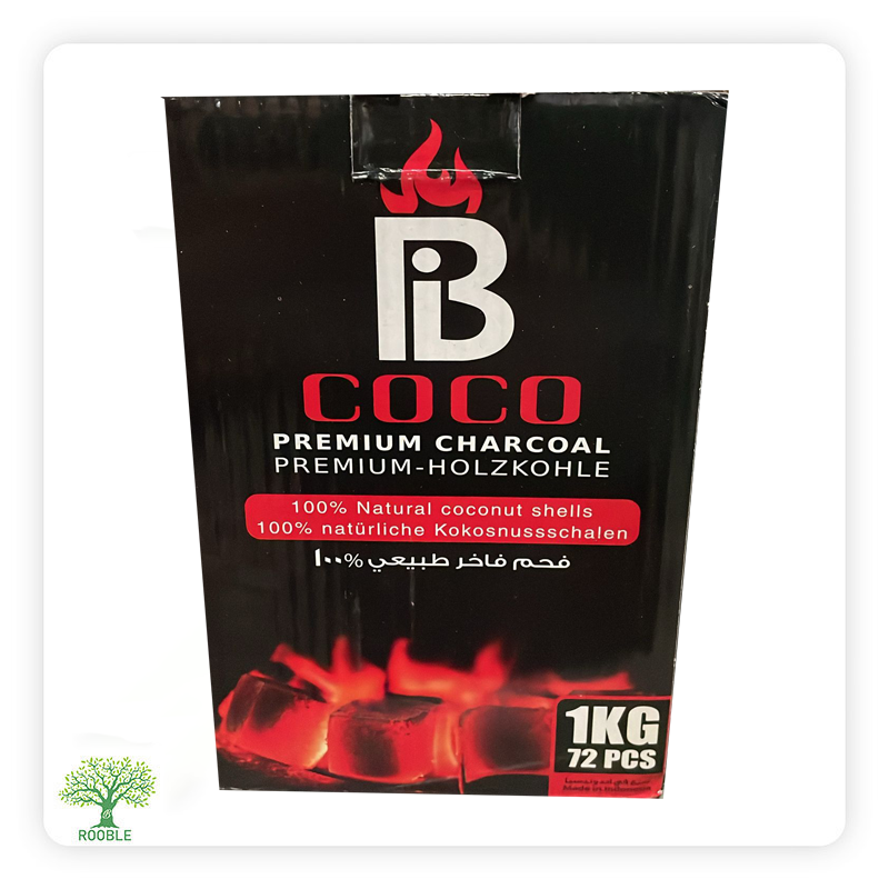 LIO, Natural Coconut Charcoal Briquettes 72 Pieces, 10x1,000g