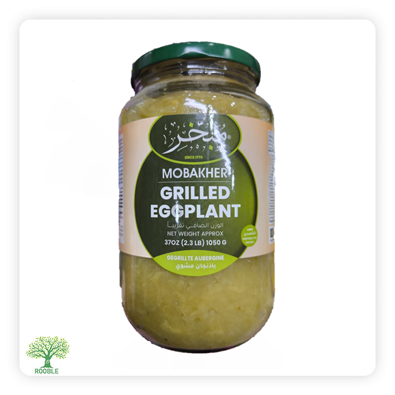 MOBAKHER, grilled eggplant, two glass jars 12 x 1.050g