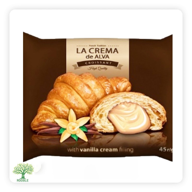 LA CREMA, Croissant mit Vanillegeschmack, 10×210g