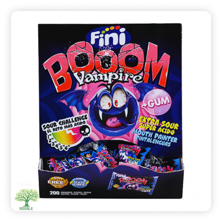 فيني, Boom Vampire مصاصات مع علكة, 1×100قطعة