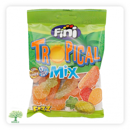 فيني, TROPIKAL MIX جيلي فواكة استوائية حامضة, 12×75غ
