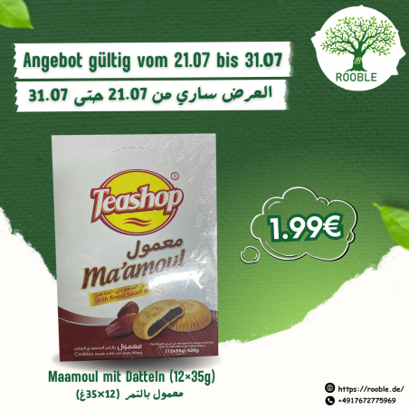 TEASHOP, Maamoul with Dates, 6×(12×35g)