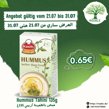 KASIH, Hummus Tahini, 12×(4×135g)