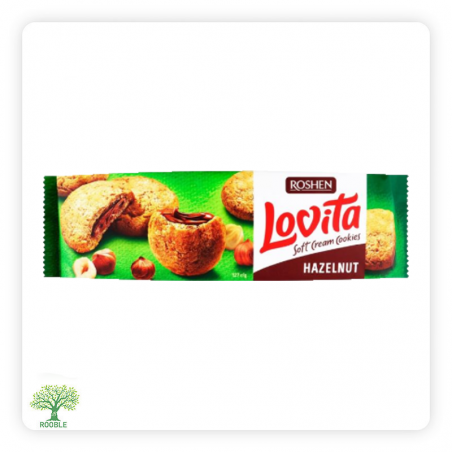 ROSHEN, Lovita, Cookies gefüllte Haselnuss, 18×127g