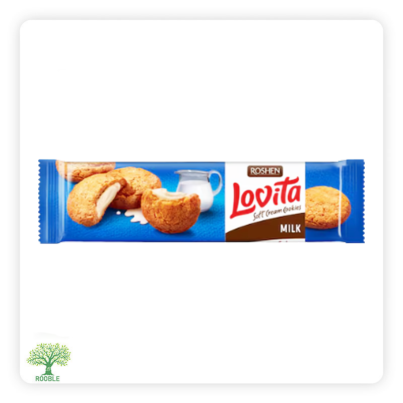ROSHEN, Lovita, Cookies gefüllte Milch, 18×127g