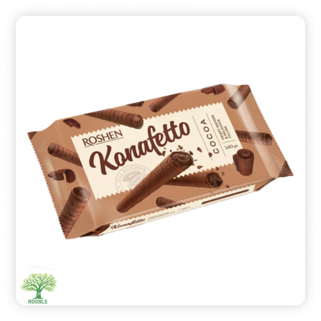 ROSHEN, Kanafetto, Waffle Sticks Stuffed Cocoa, 15×140g