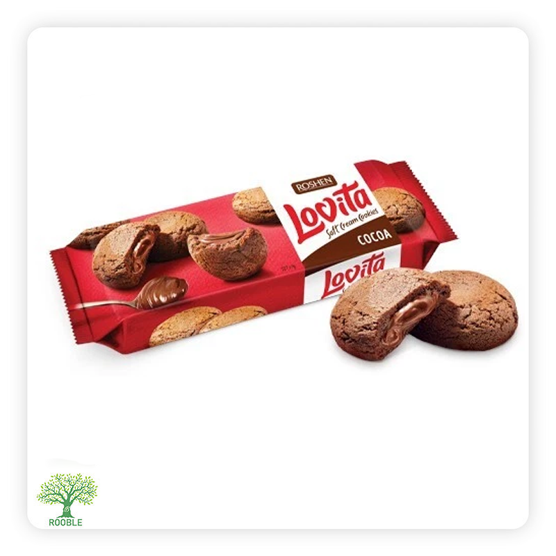 ROSHEN, Lovita, Cookies Calssic Cocoa, 16×150g