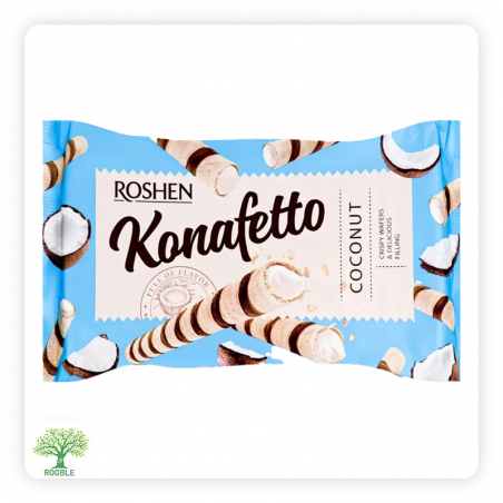 ROSHEN, Kanafetto, Waffle Sticks Stuffed Coconut, 15×140g
