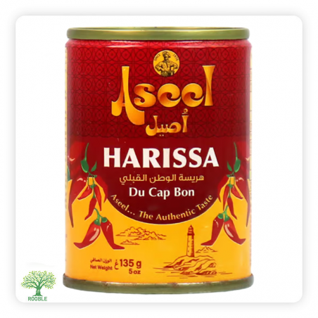 Aseel, Harissa Spicy Chili Paste, Metal Tin 48×135g