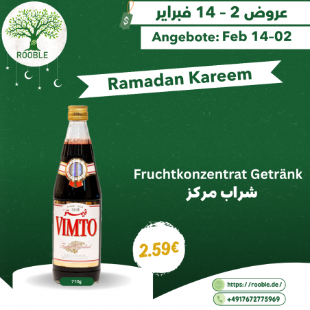 VIMTO, syrup, bottle 12x710ml