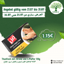 ليو, فيليه تونغول طون ليمون و فلفل اسود 24×120غ