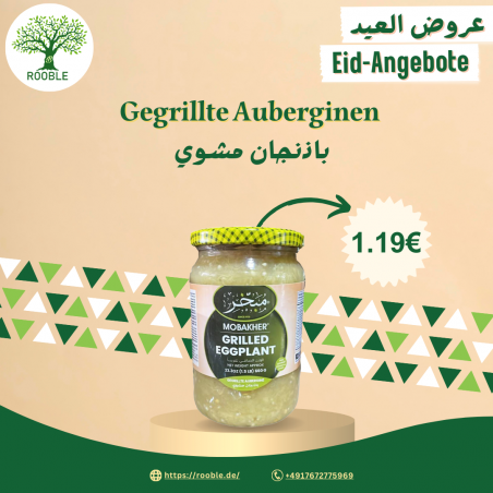 MOBAKHER, gegrillte Auberginen, Glasgefäß 12×660g