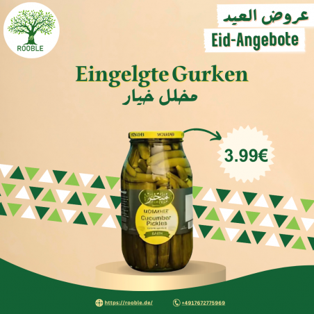 MOBAKHER, eingelgte Gurken, 4×2750g