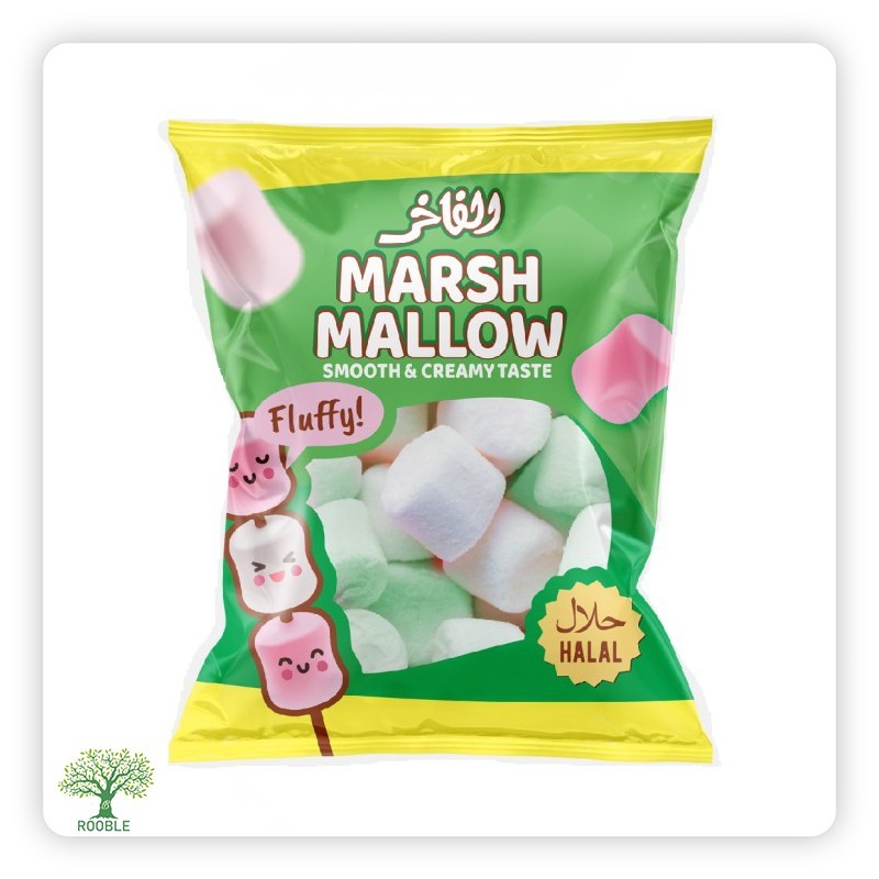 الفاخر, مارشميلو, اخضر  28×65غ
