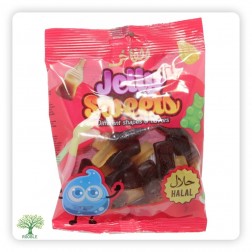 ALFAKHER, Cola Flavor Jelly Beans, Red 30x85g