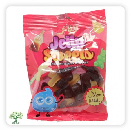 ALFAKHER, Colageschmack Geleebonbons, Rot 30×85g