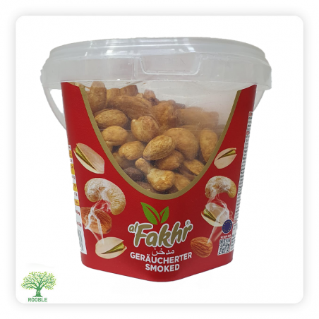 ALFAKHER, gemischte geräucherte Nüsse, Eimer 1×900g