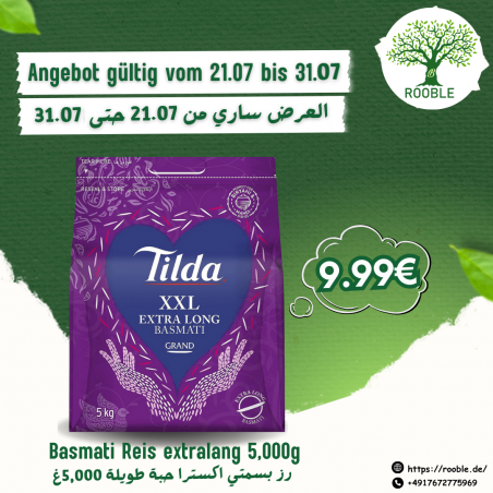 TILDA, Basmati Reis Extra Lang 1×5,000g