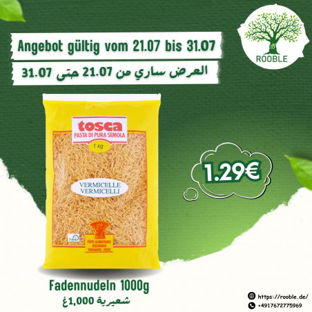 TOSCA, vermicelli, 10×1,000g