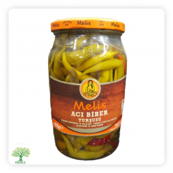 Melis, Hot Peppers (Frenk) (Frenk Spicy Peperoni) Jar, 12×720g
