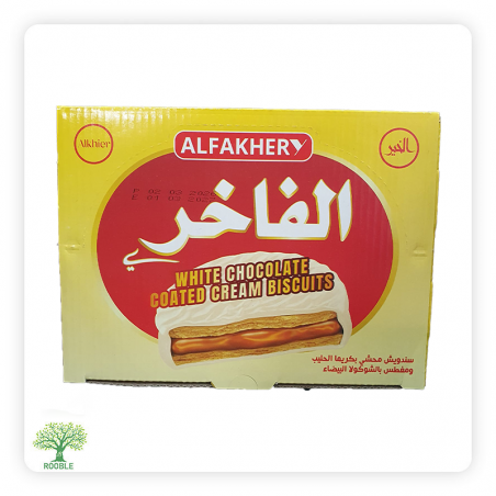 ALFAKHER, cookies coated with milk cream, 12×(10×35g)