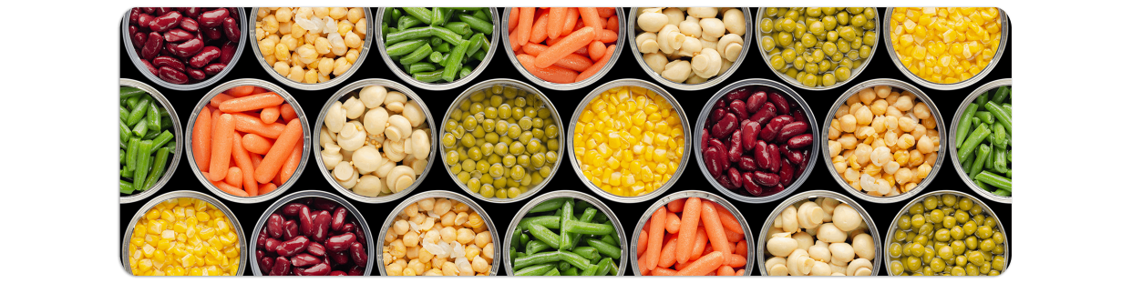 Canned vegetables